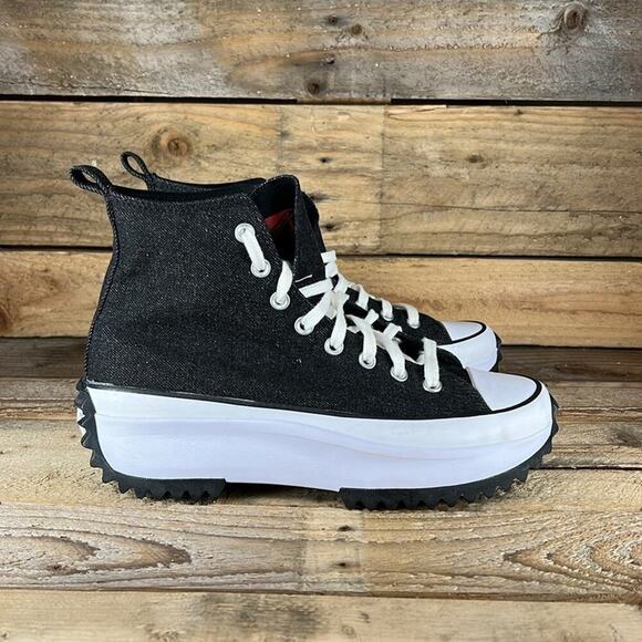 Converse You Custom Chuck Taylor All Star Run Star Hike Hi Platform - Black - 10 - Picture 5 of 12